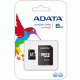 Card de memorie MicroSDHC 8GB Clasa 4 Adata + Adaptor SD AUSDH8GCL4-RA1